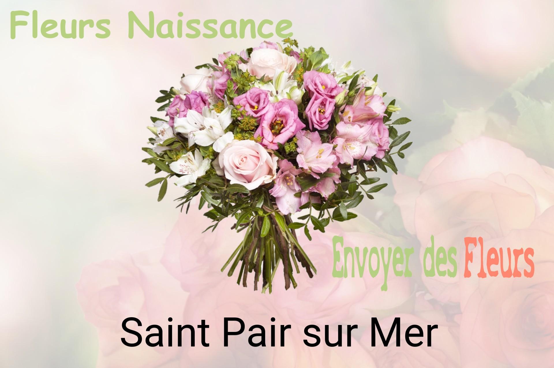 Bouquet de fleurs de naissance livré à Saint-Pair-sur-Mer